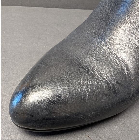 Talbots Black Simone Buckles Boots WOMENS SIZE 9.5M Orig$219 Ankle Zip 3" Heels - Picture 13 of 15